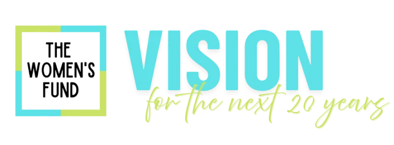 Graphic reading “Vision for the next 20 years,” representing long-term women-led philanthropy in Topeka KS.